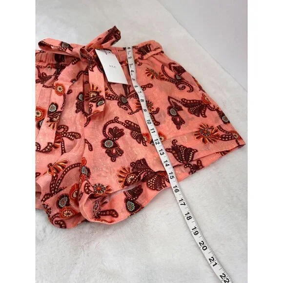 New A.L.C. Size 12 Barrett Shorts Sandstone Multi